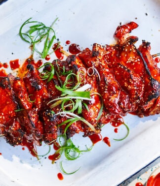 Koreaanse kip spiesjes (BBQ bijgerecht)