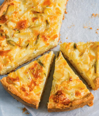 Quiche met witte asperges (2 stuks)