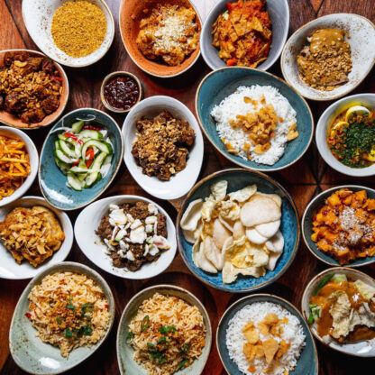 Indische 1-persoons rijsttafel van Oma Lien